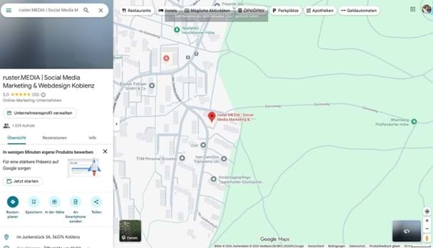 Screenshot Google Maps: Kostenlos und unterschätzt