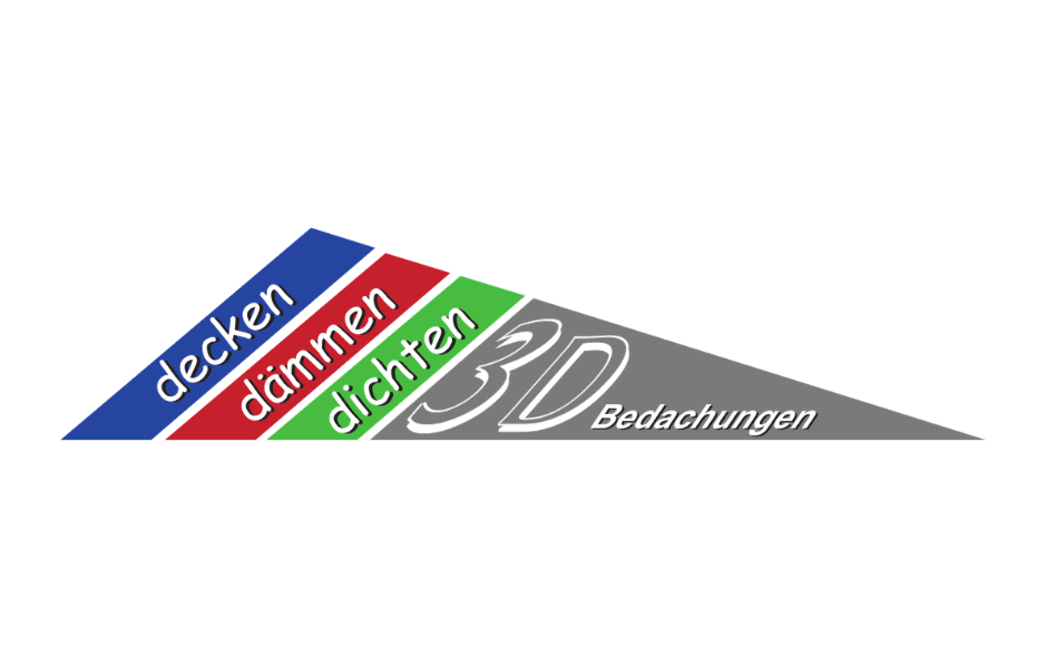 Logo "3D Bedachungen"