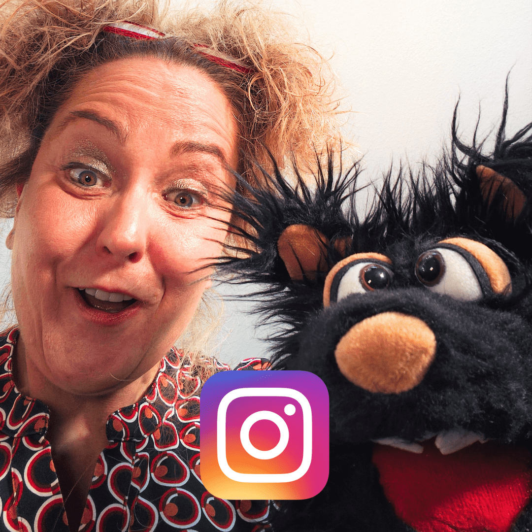 Sonja und Lupino Black mit Instagram-Logo