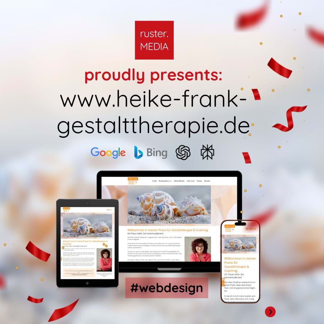Banner "Relaunch www.heike-frank-gestalttherapie.de"