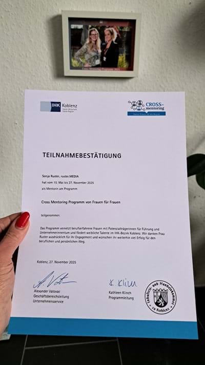 Cross Mentoring für Frauen 2025 der IHK Koblenz: Abschluss-Event am 27. November 2025