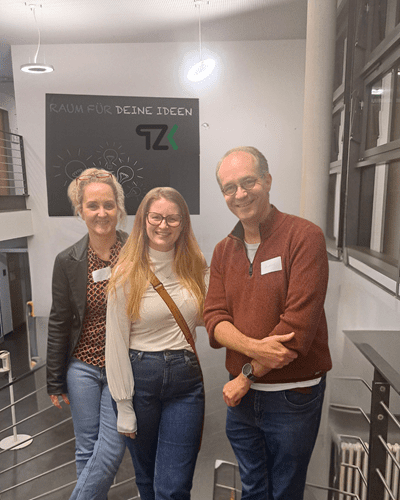 Cross Mentoring für Frauen 2025 der IHK Koblenz: Mit Mentee Irina Gilgenberg beim Usability-Testessen im TZK